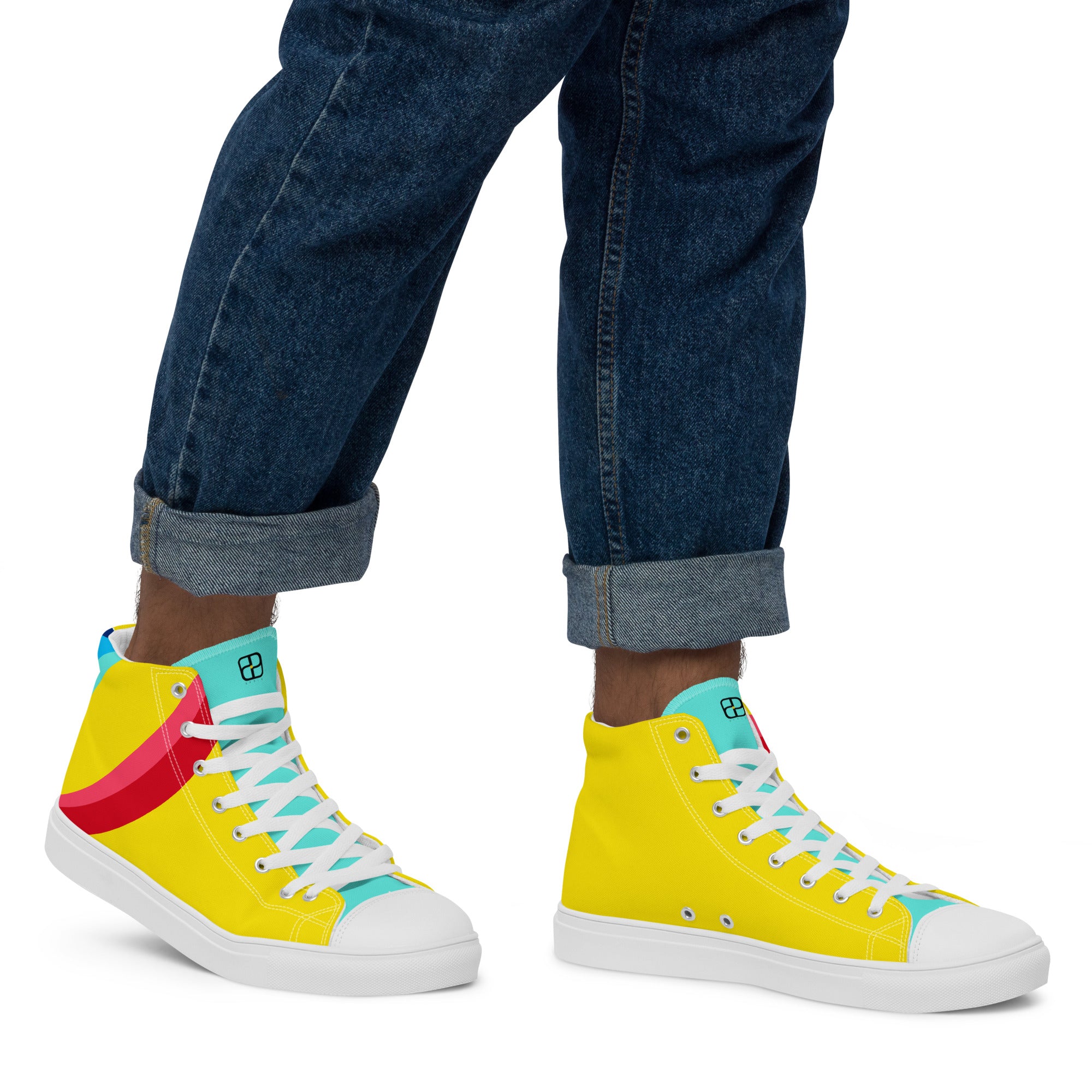 Men’s high top canvas shoes