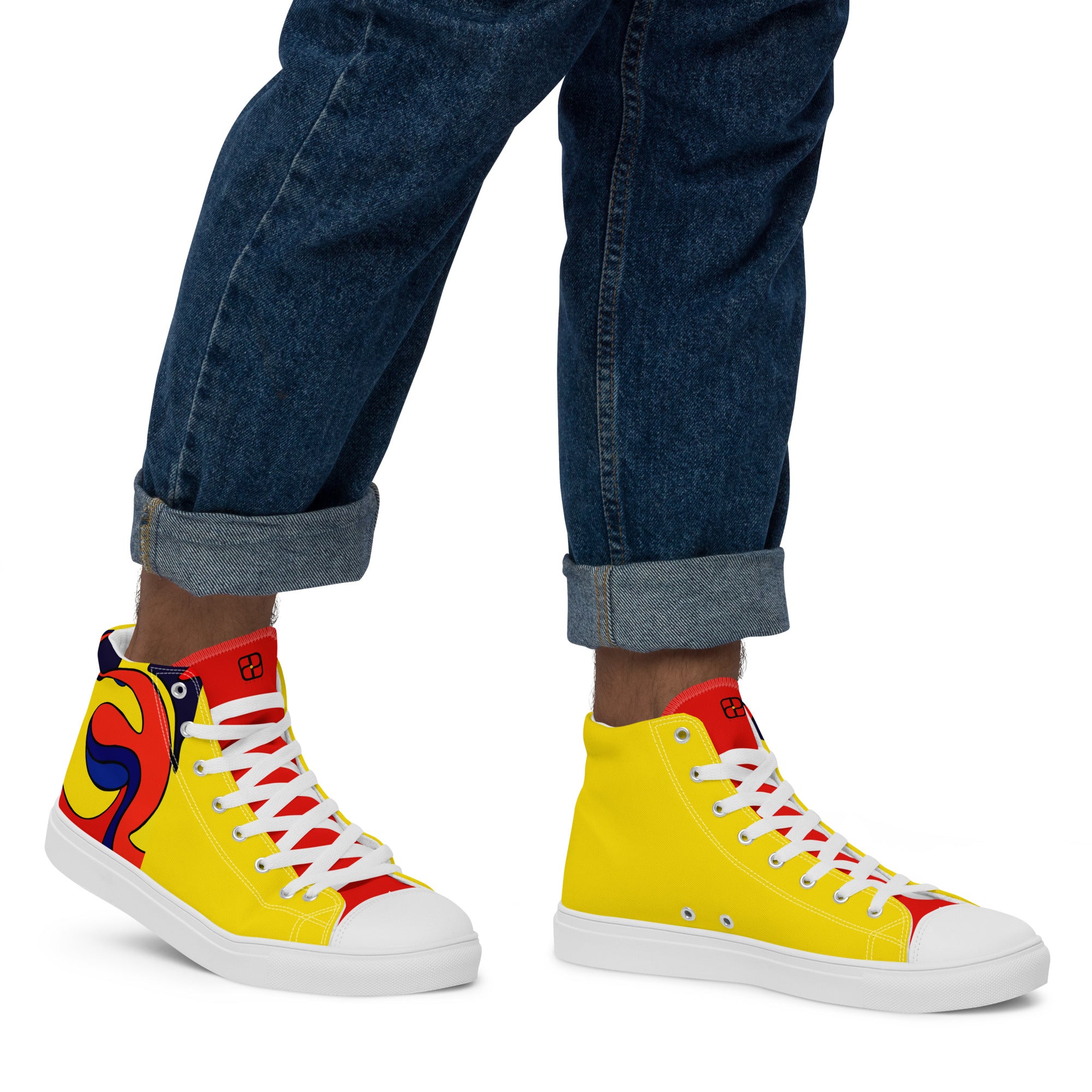 Men’s high top canvas shoes