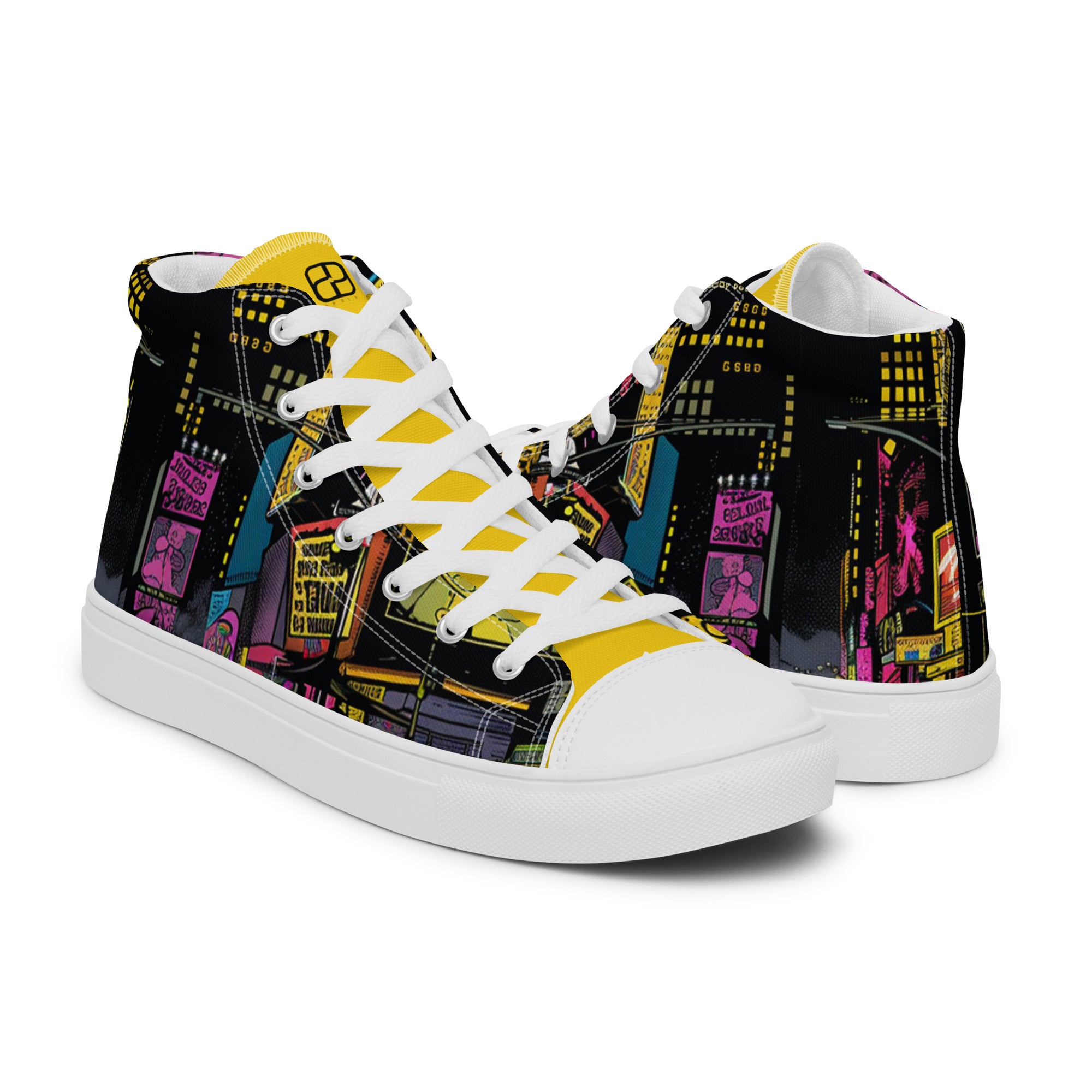 Men’s high top canvas shoes