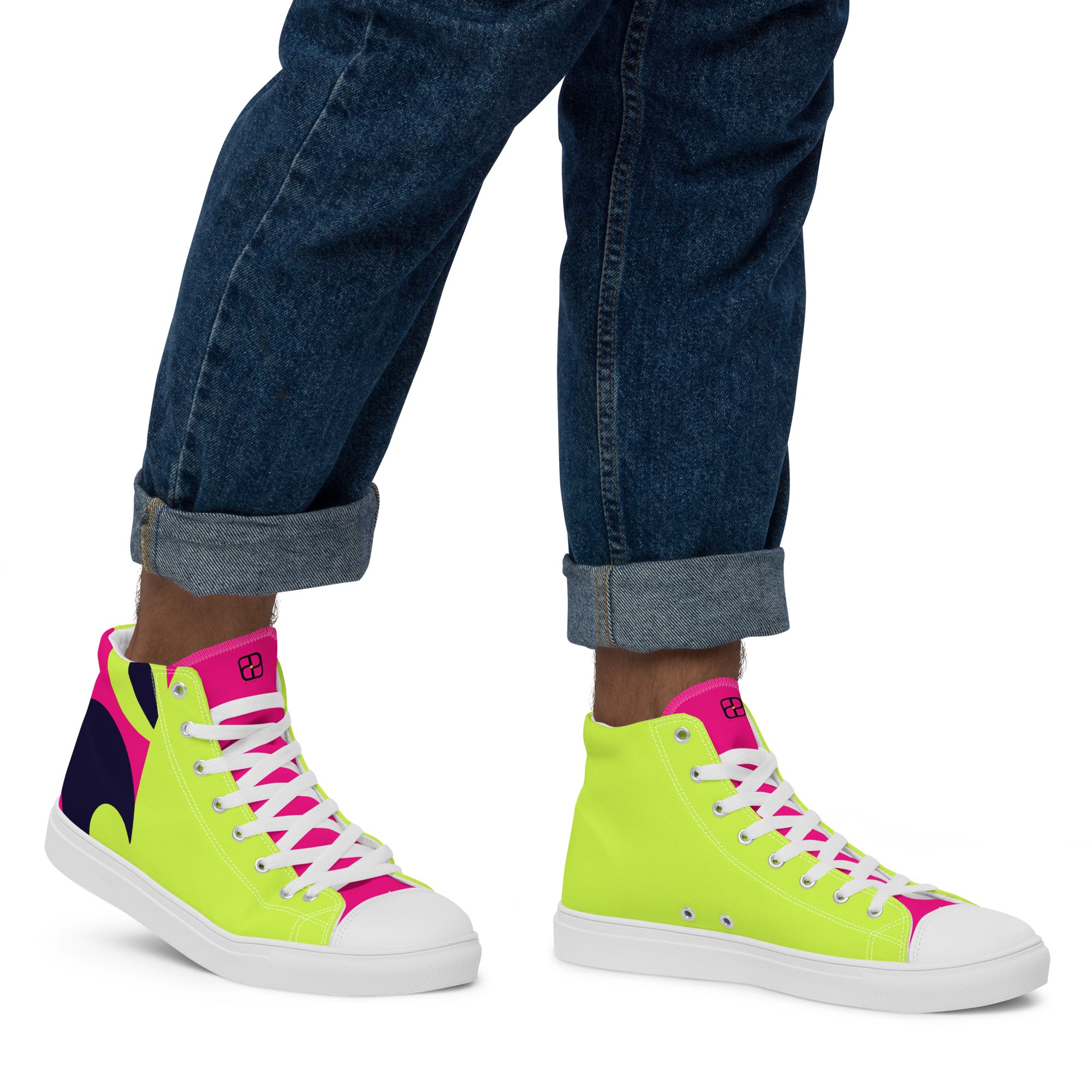 Men’s high top canvas shoes