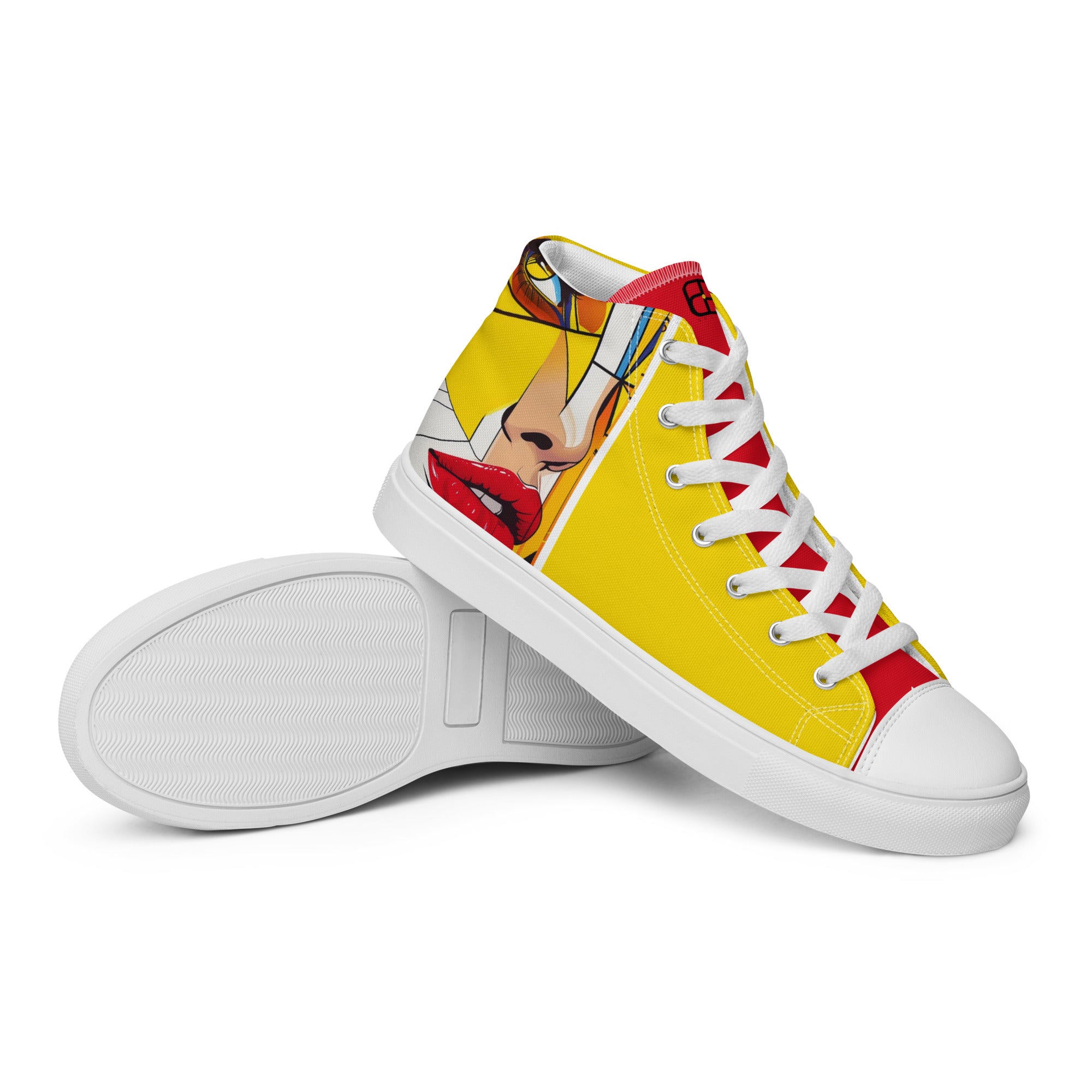 Men’s high top canvas shoes