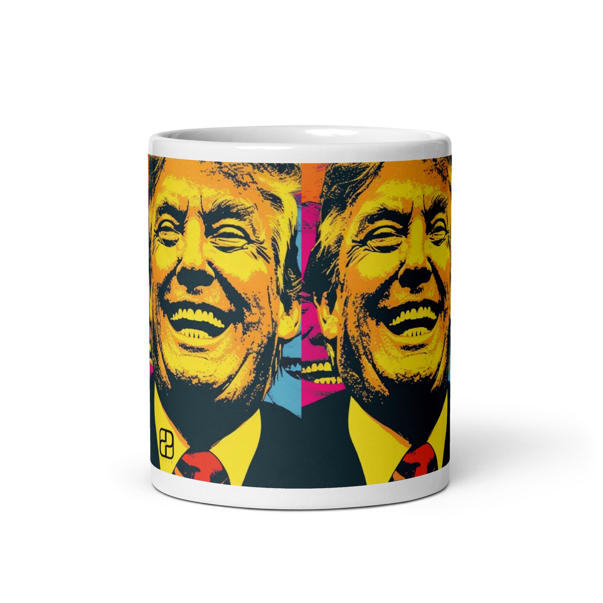 White glossy mug