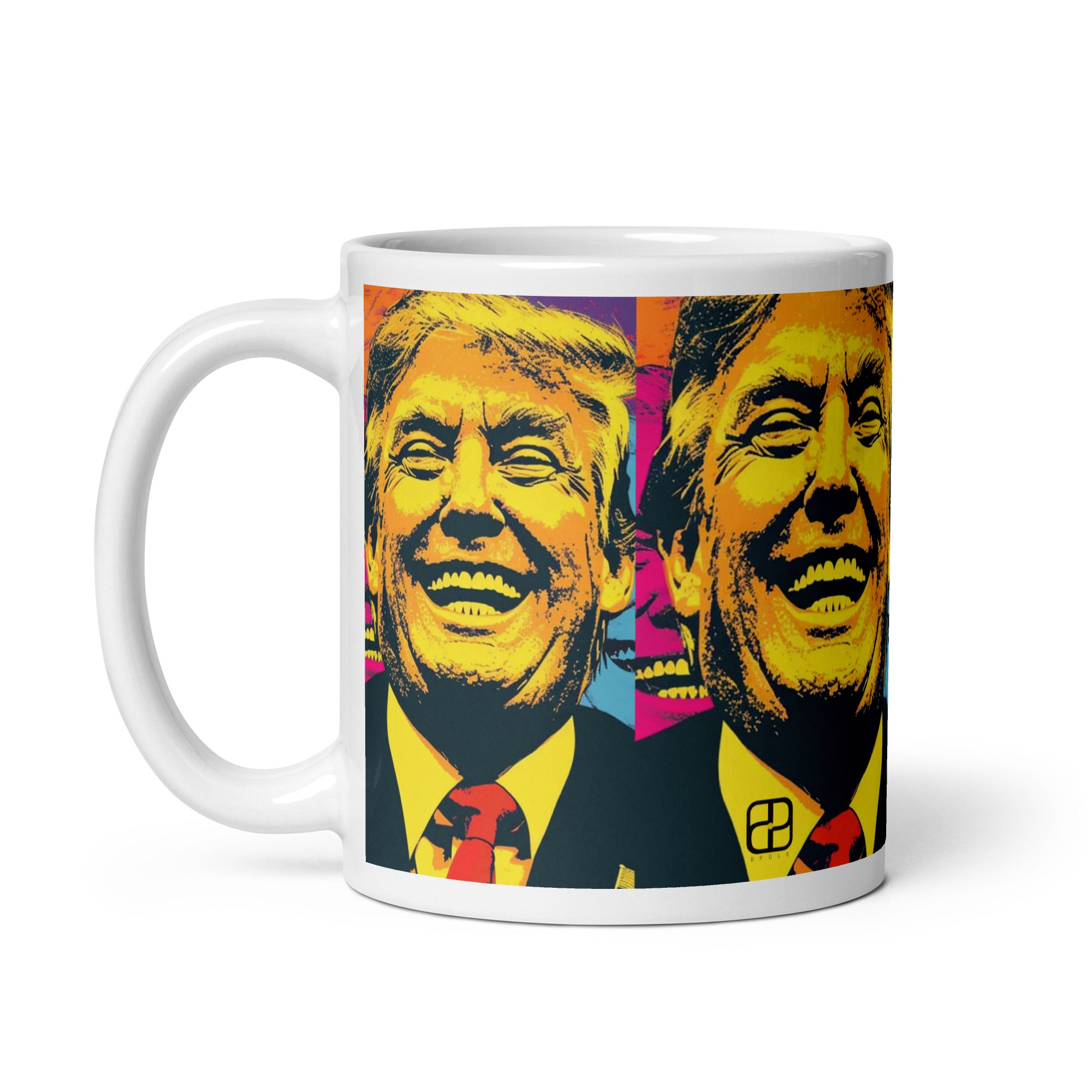 White glossy mug