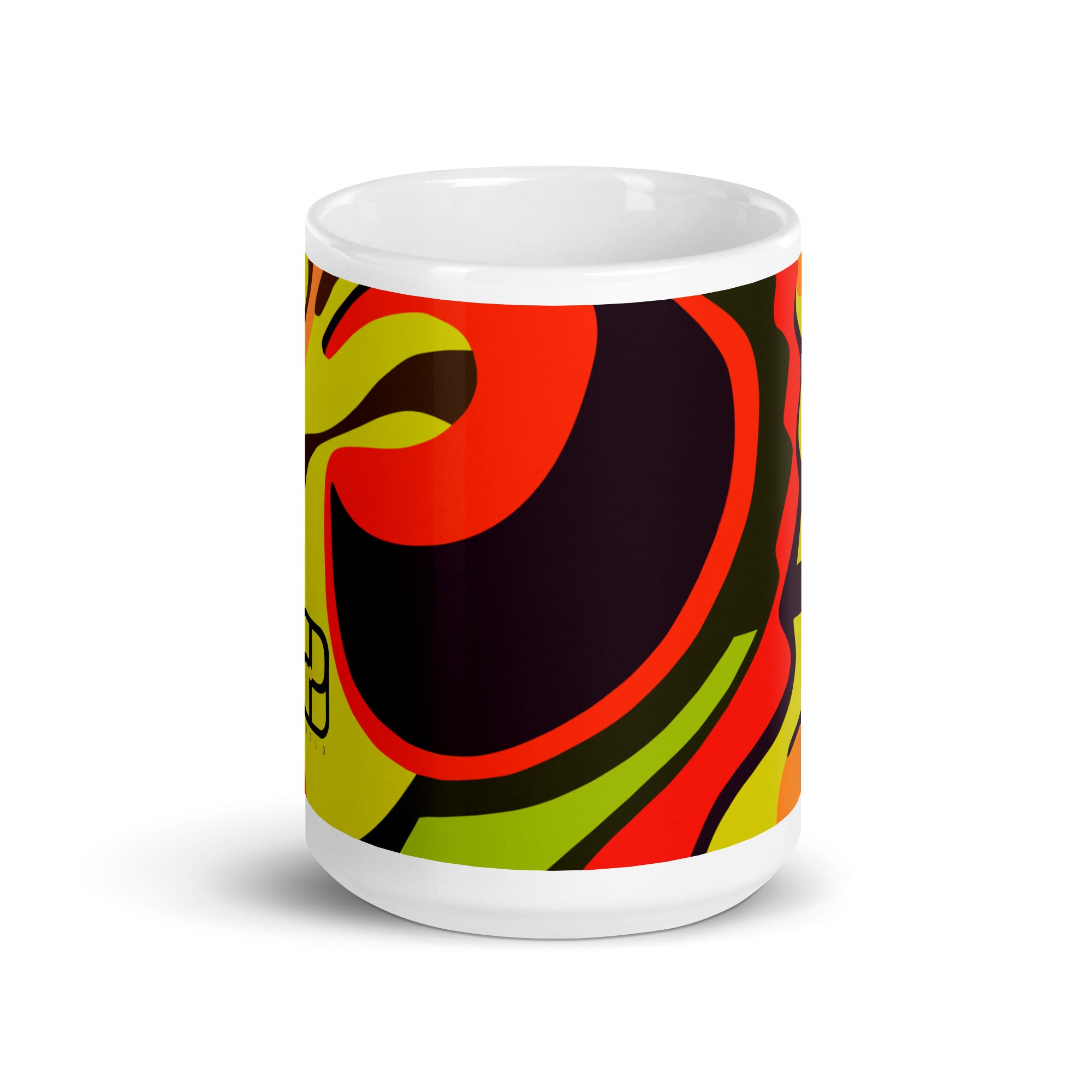 White glossy mug