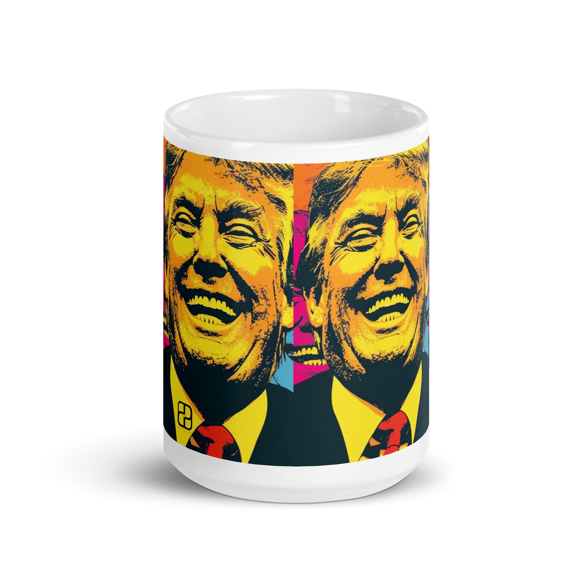 White glossy mug