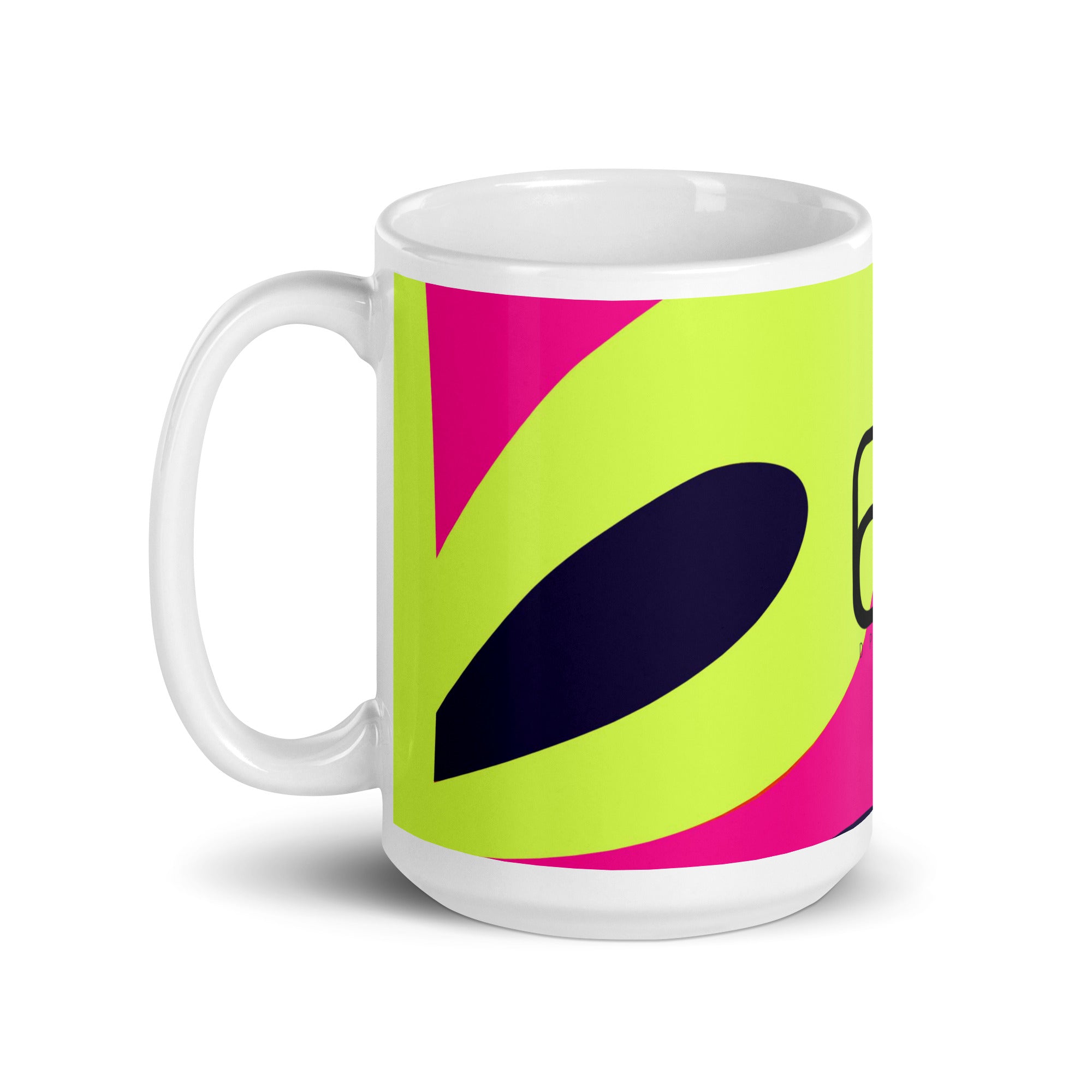 White glossy mug
