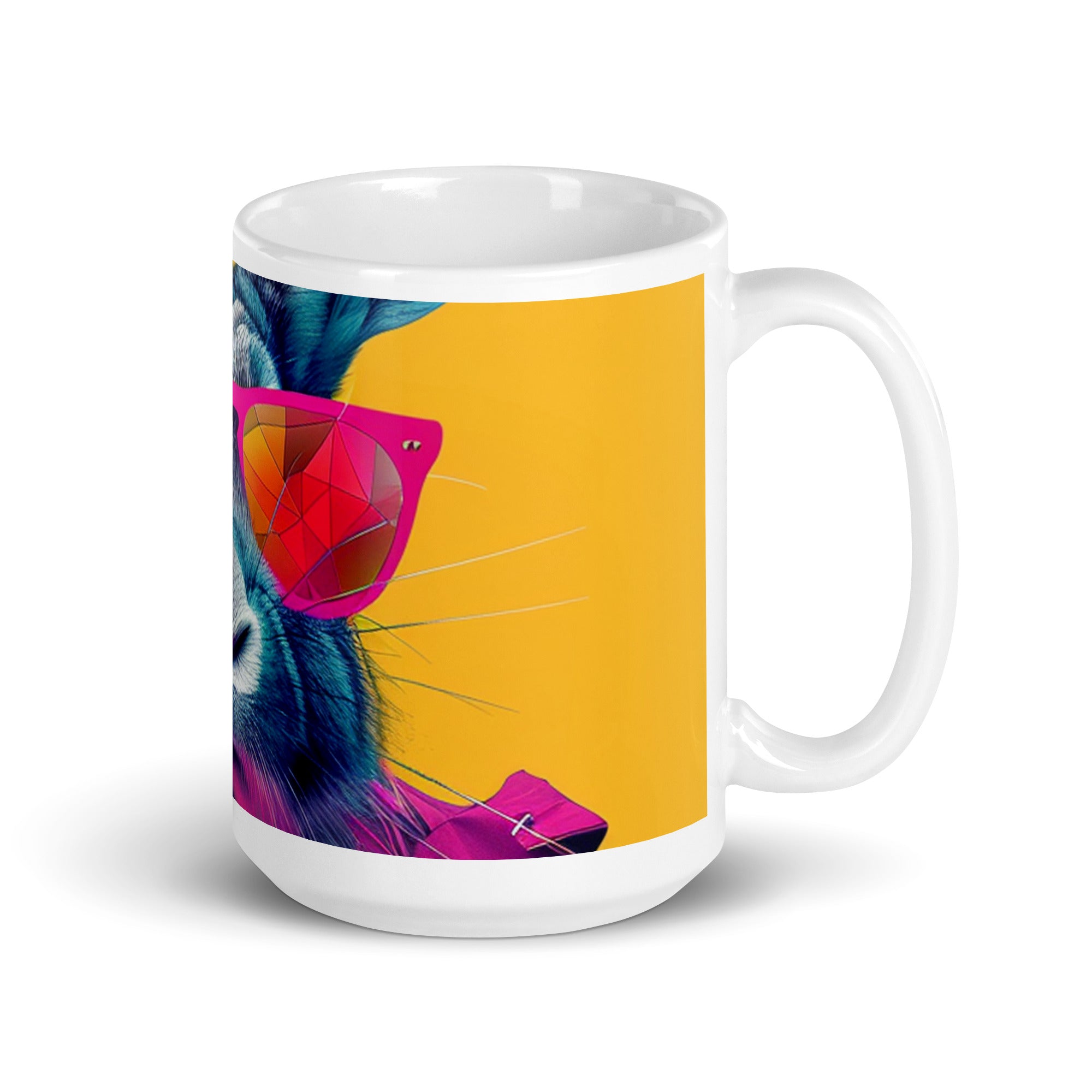 White glossy mug