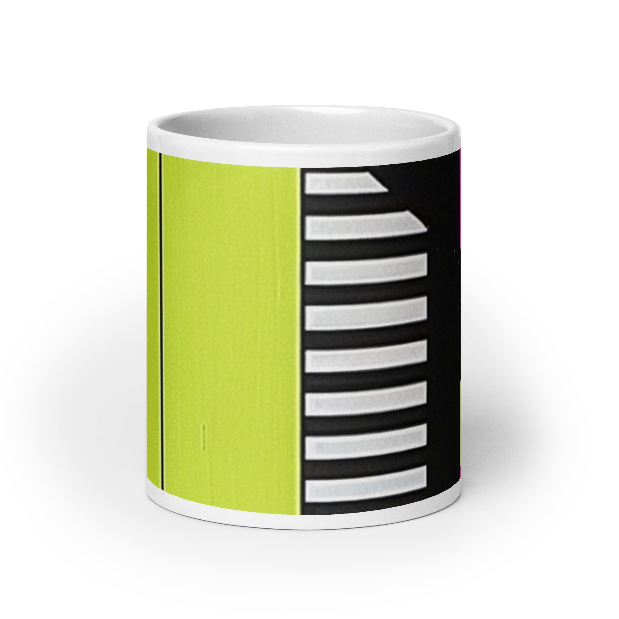 White glossy mug