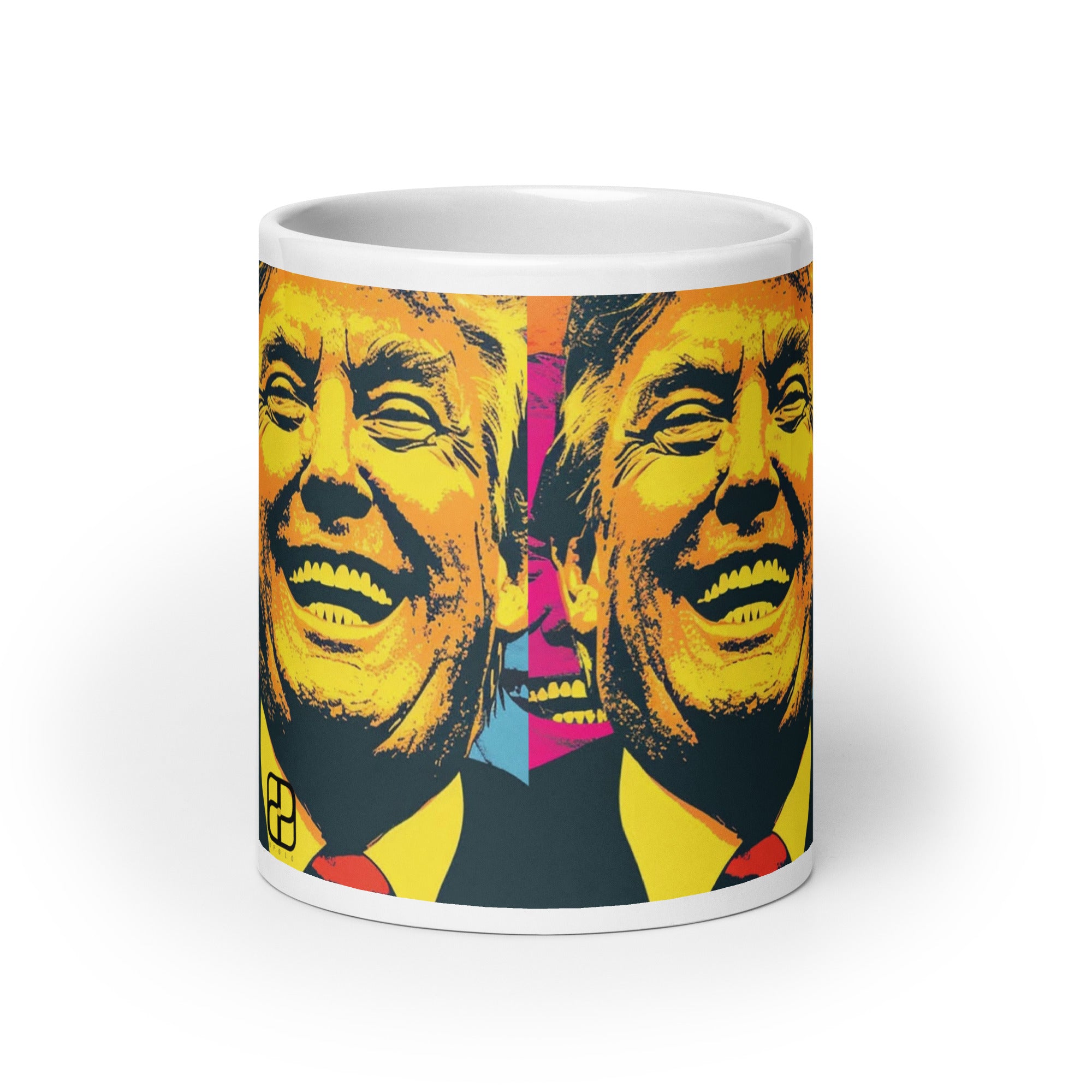 White glossy mug