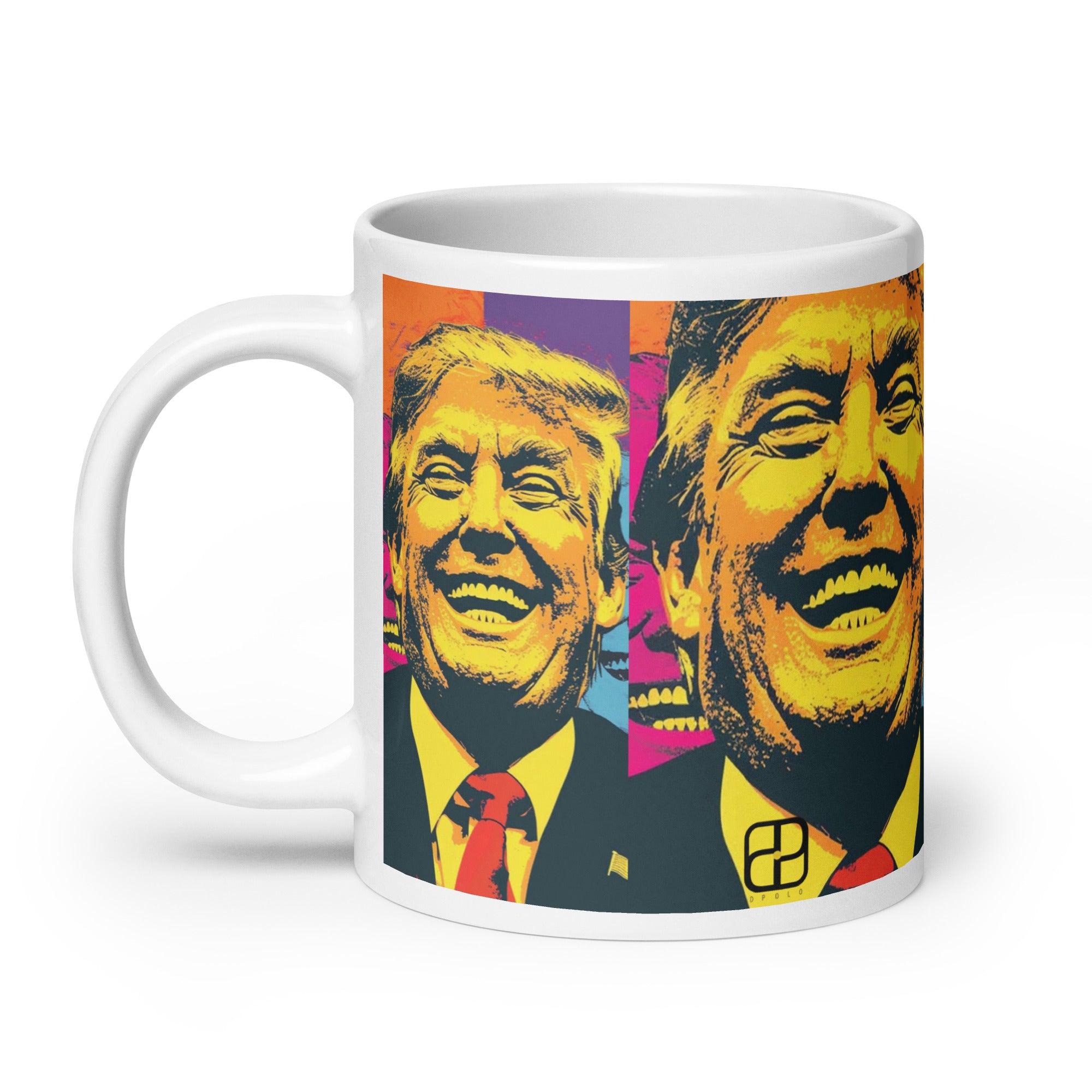 White glossy mug