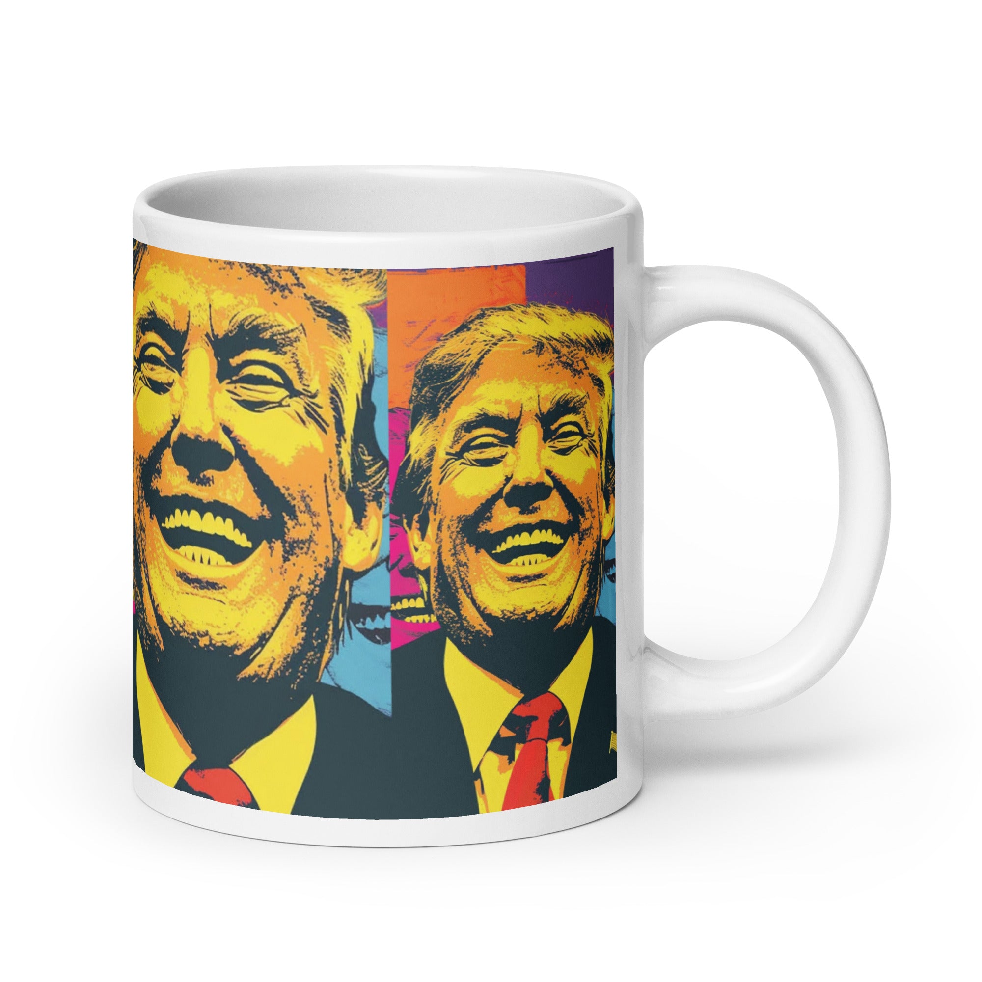 White glossy mug
