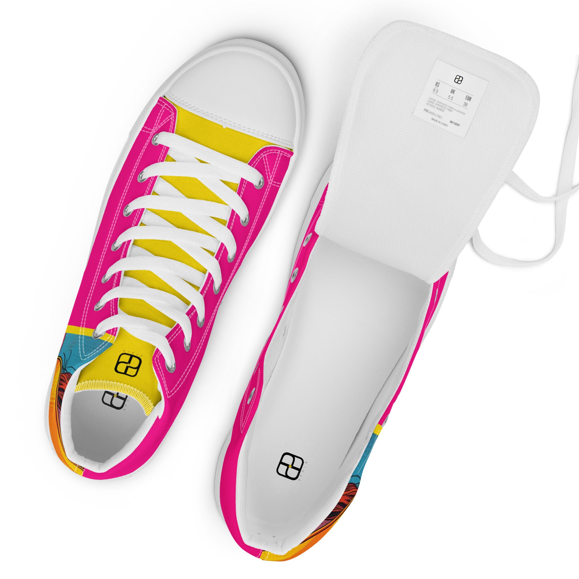 Women’s high top canvas shoes