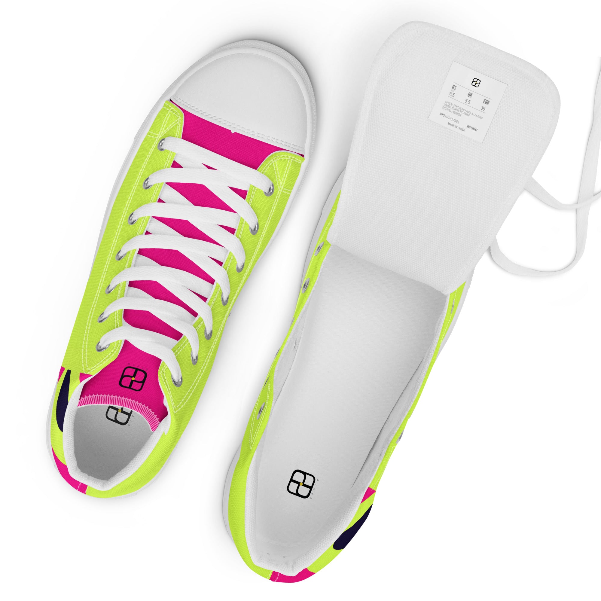 Women’s high top canvas shoes