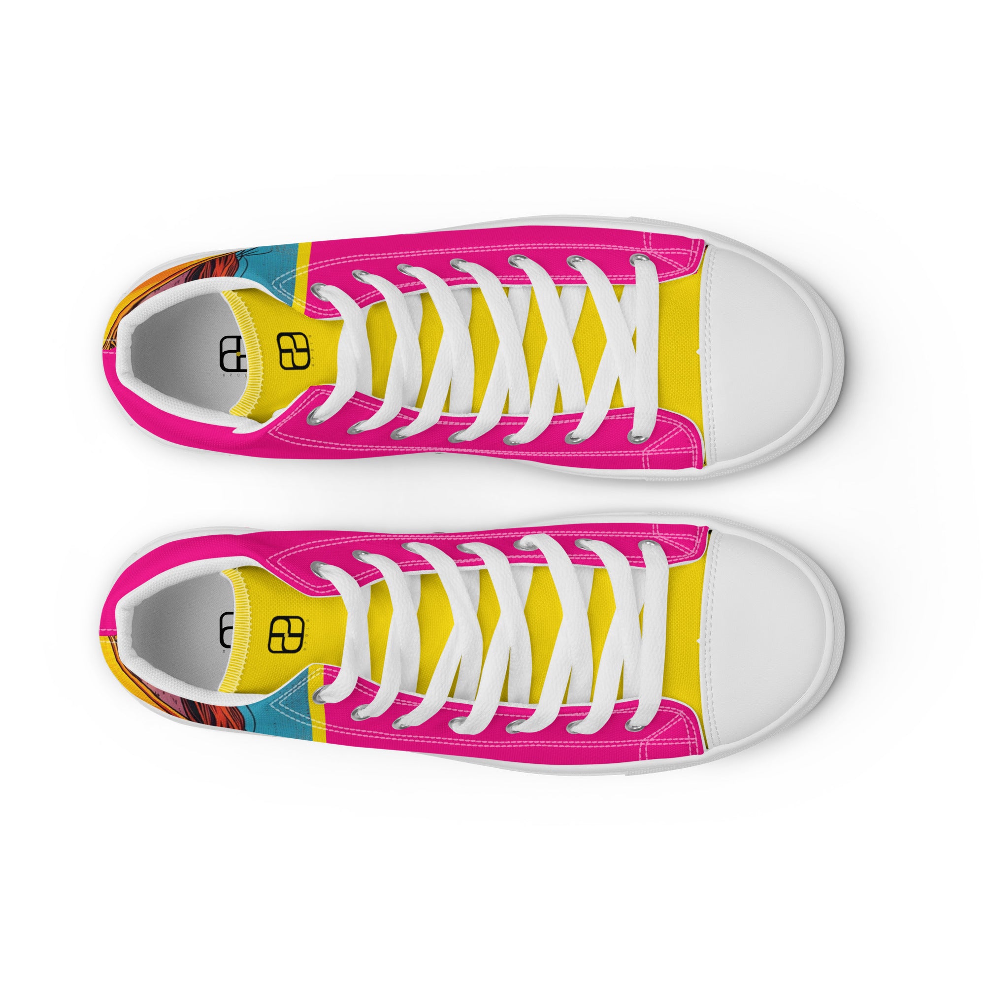 Women’s high top canvas shoes