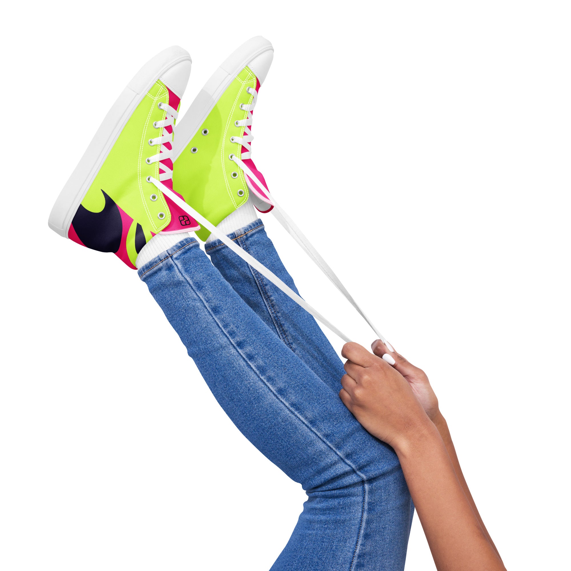 Women’s high top canvas shoes